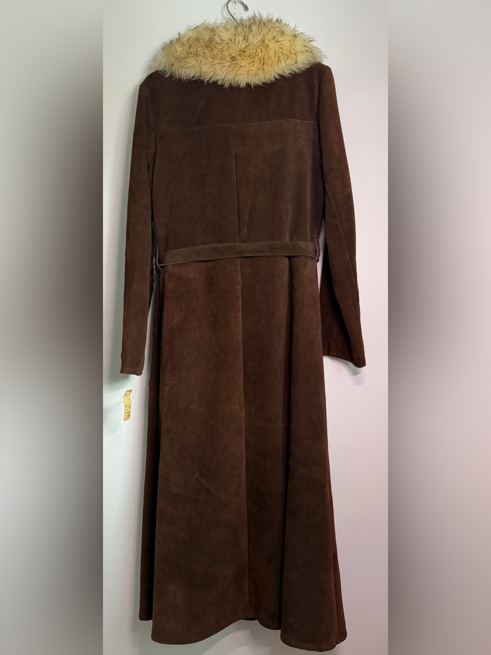 Vintage 1976 Lane Bryant Shearling Suede Penny Lane Maxi Coat NWT Fits 10/12 - Picture 3 of 15